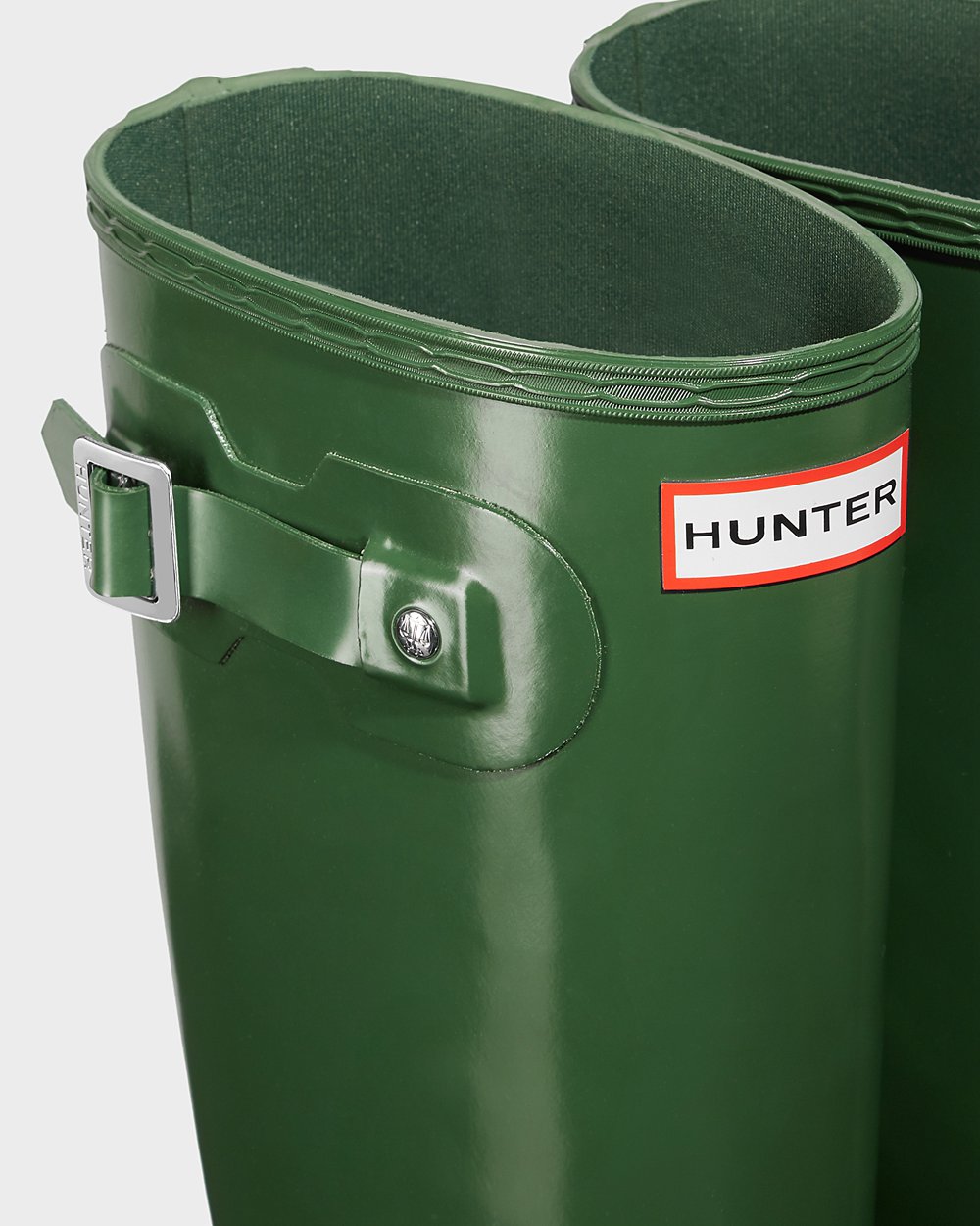 Women Hunter Original Gloss | Tall Rain Boots Green | NZ-48379-MESZ